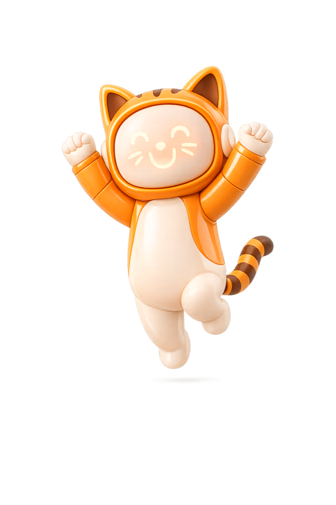 Mascotte LOCKimmo entourée de pastilles